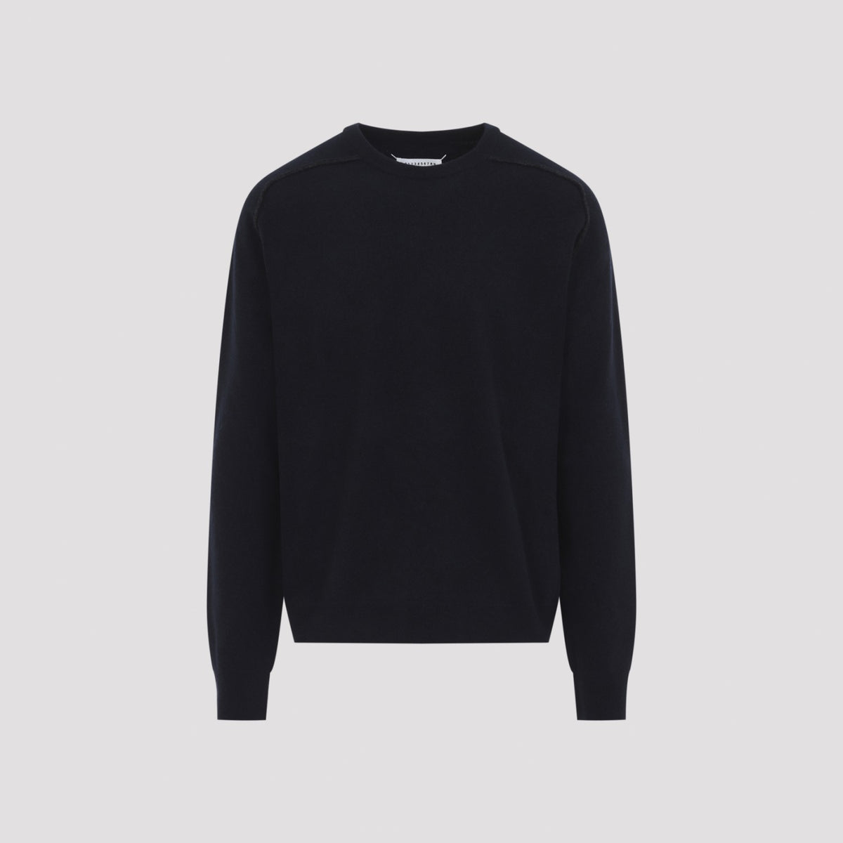 Maison Margiela Men's Lambswool Sweater in Navy - view 1
