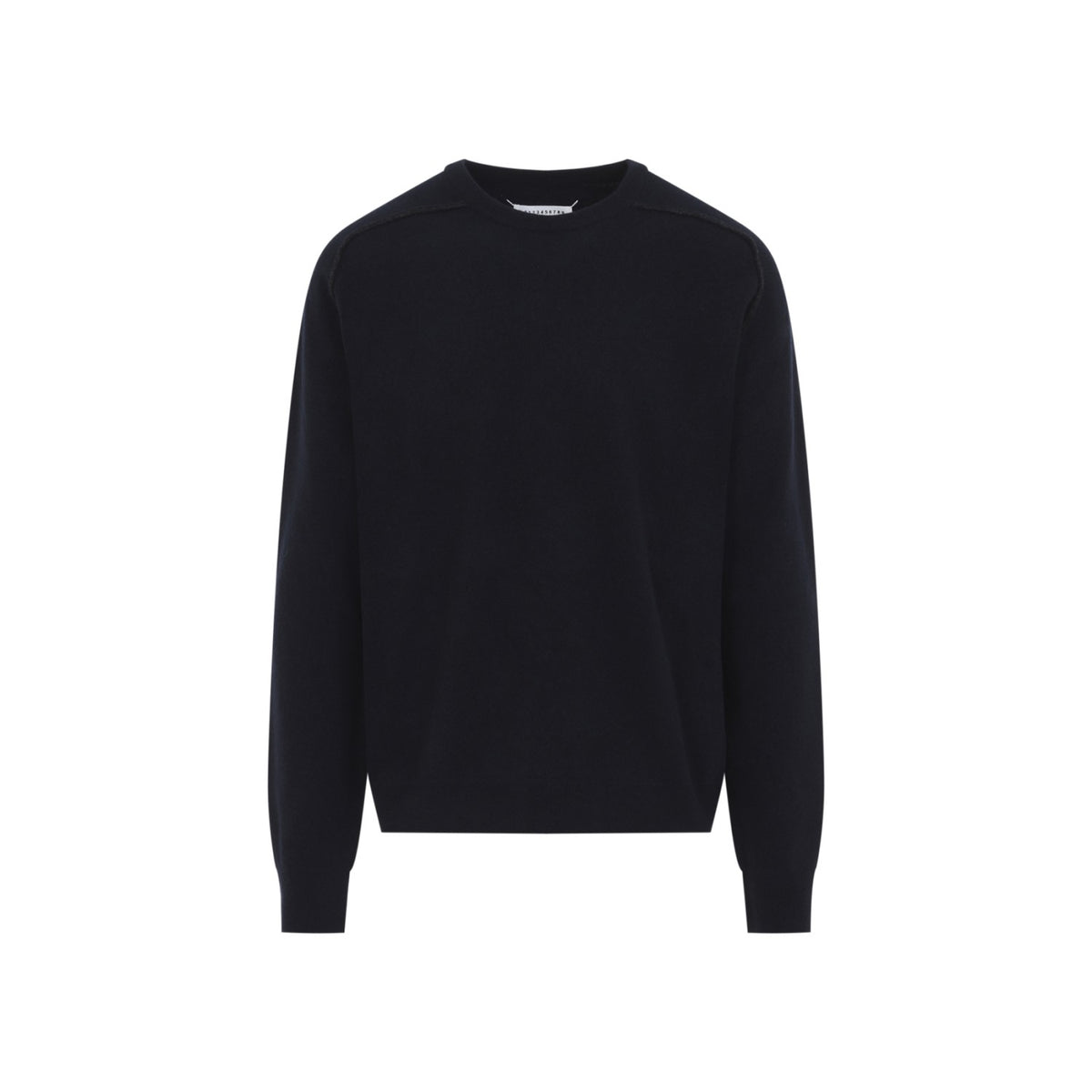 Maison Margiela Men's Lambswool Sweater in Navy - view 2