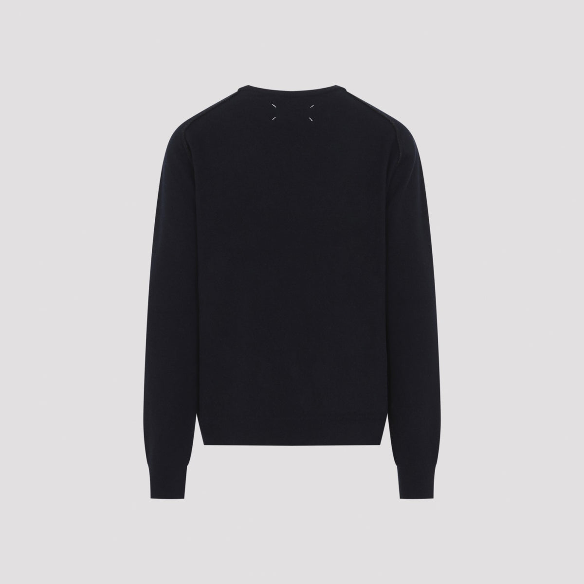 Maison Margiela Men's Lambswool Sweater in Navy - view 3