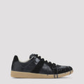 Maison Margiela Men's Leather Replica Sneakers in Black - view 1