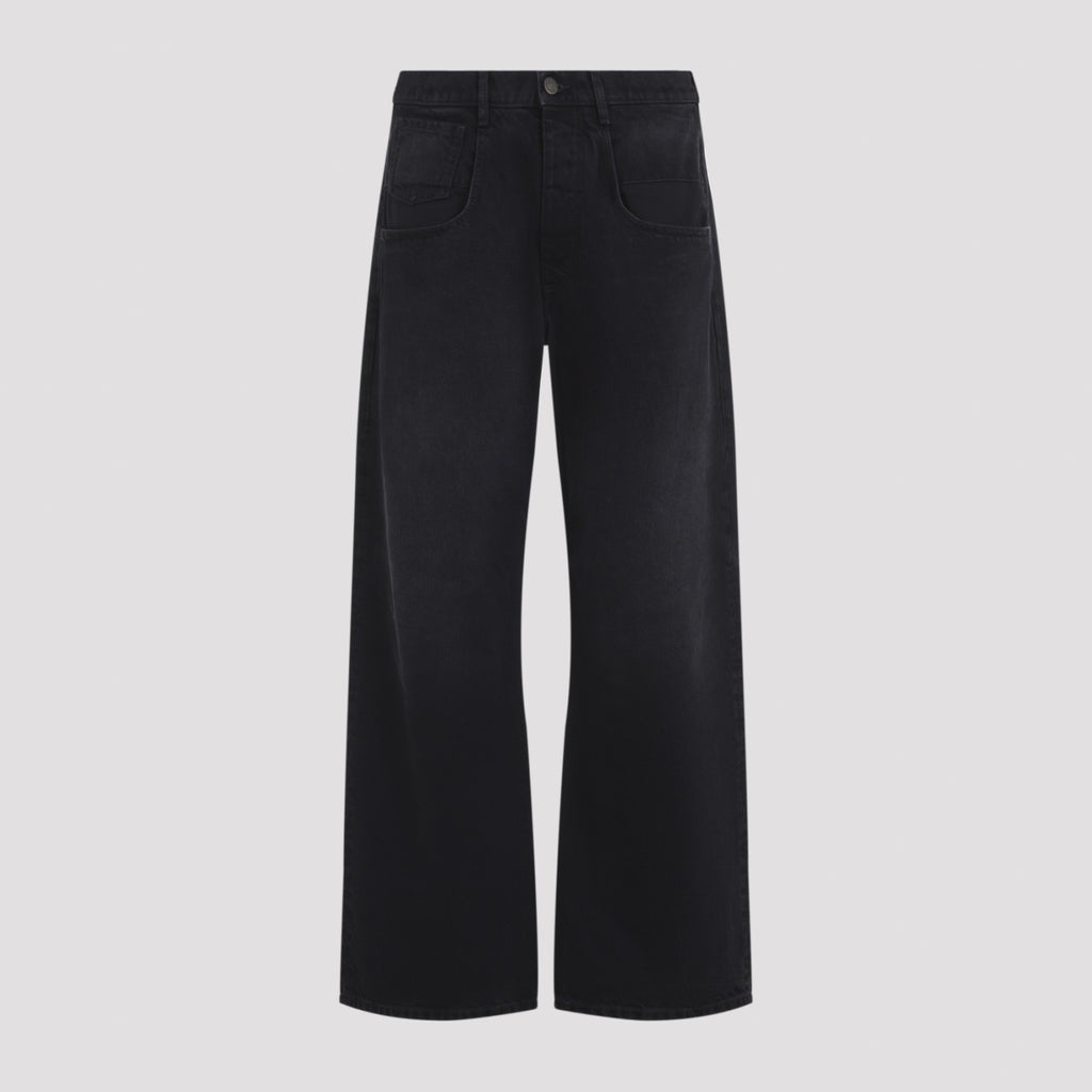 Maison Margiela Men's Cotton Trousers in Black - view 1