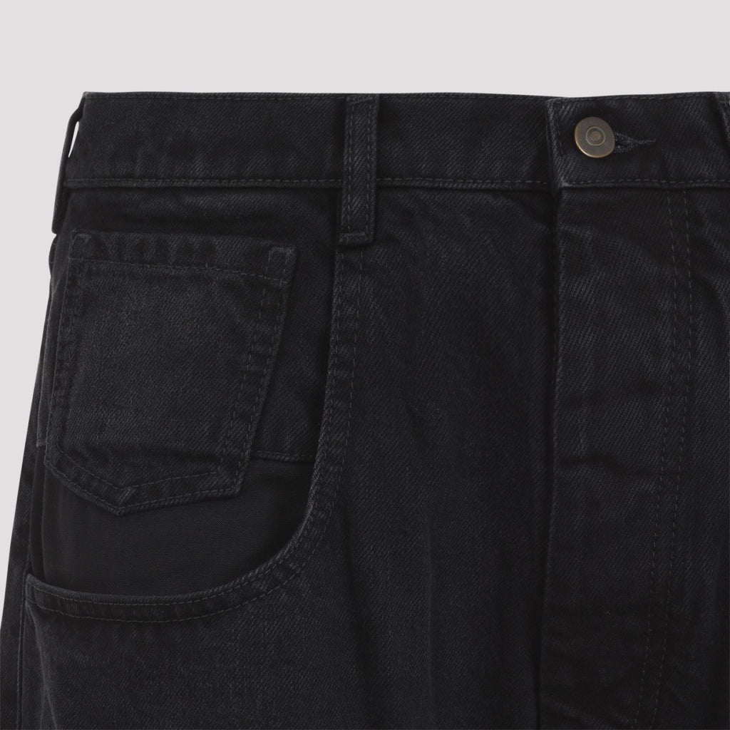 Maison Margiela Men's Cotton Trousers in Black - view 4