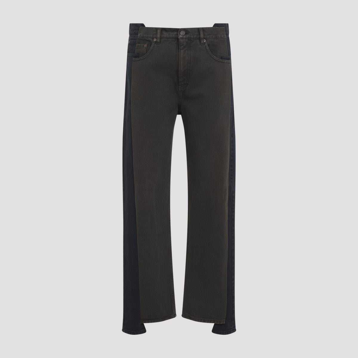 Maison Margiela Men's Cotton Spliced Pants in Black - view 1