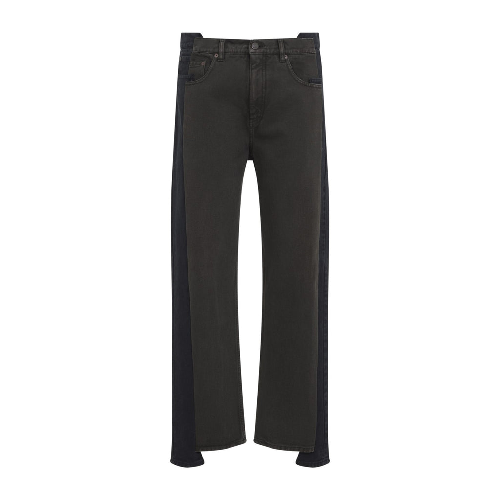 Maison Margiela Men's Cotton Spliced Pants in Black - view 2