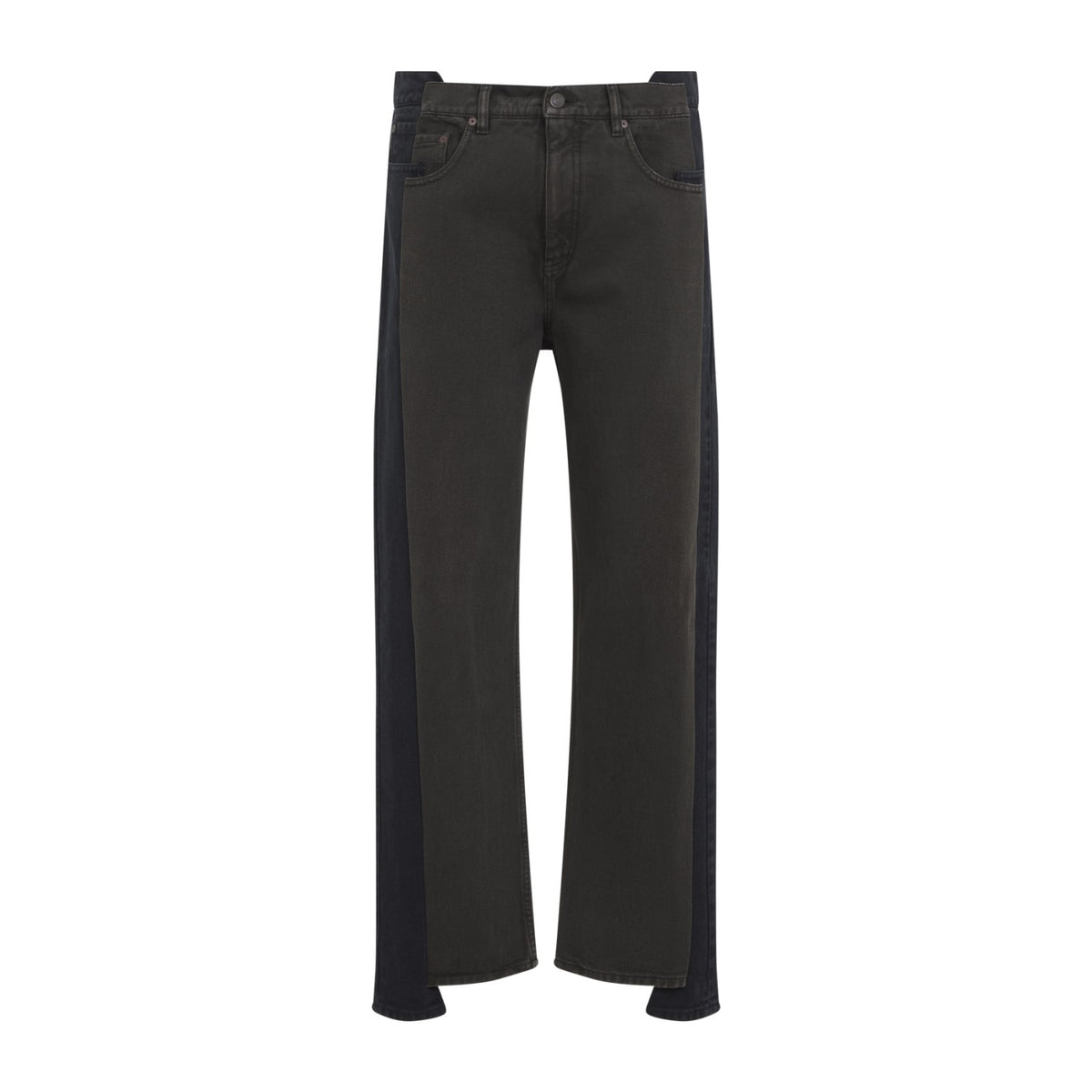 Maison Margiela Men's Cotton Spliced Pants in Black - view 2