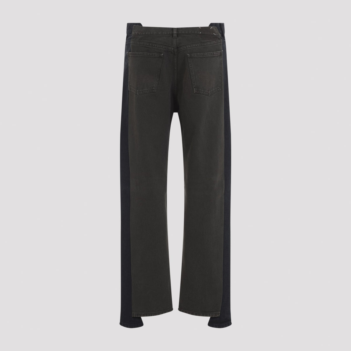Maison Margiela Men's Cotton Spliced Pants in Black - view 3