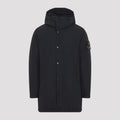 Stone Island Men's Padded Long Parka in Black Polyamide - view 1