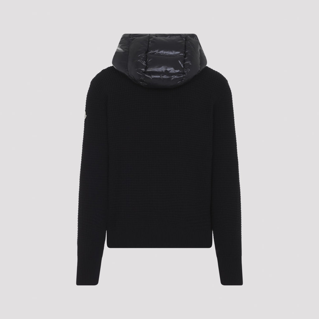 Moncler Men's Jacket Cardigan in Black Cashmere - view 4