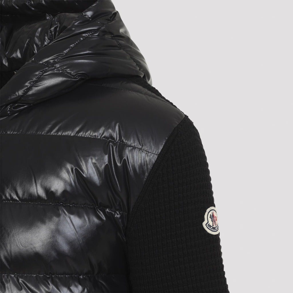 Moncler Men's Jacket Cardigan in Black Cashmere - view 5