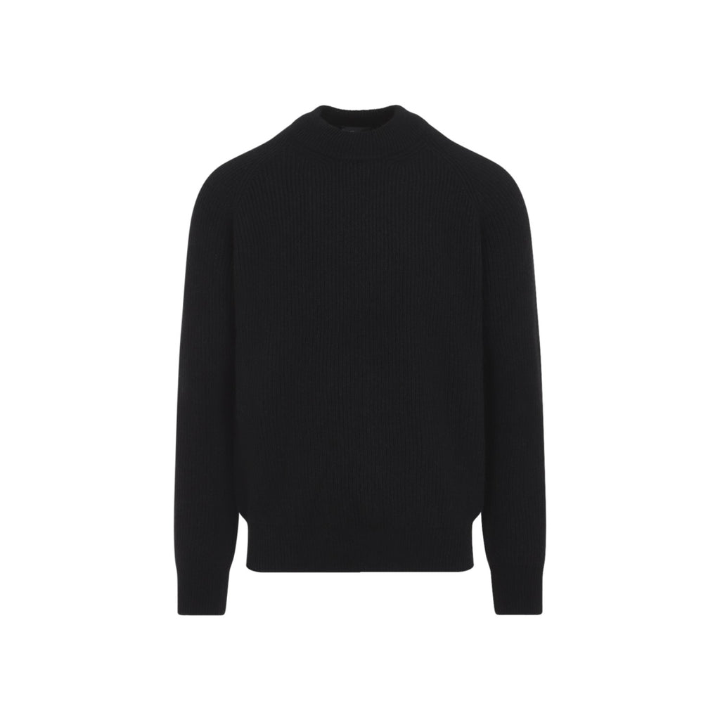Brioni Men's Cashmere Sweater in Black - view 2