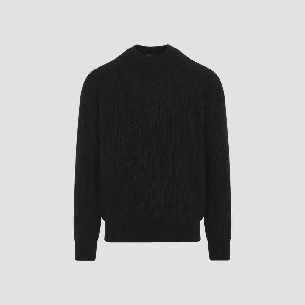 Brioni Men's Cashmere Sweater in Black - view 3