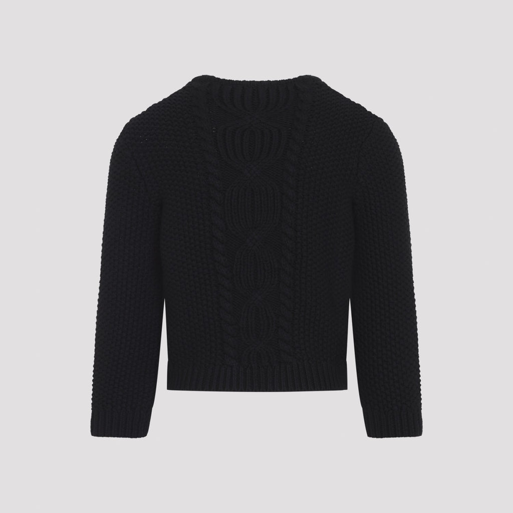 Saint Laurent Men's Wool Sweater in Noir - view 4