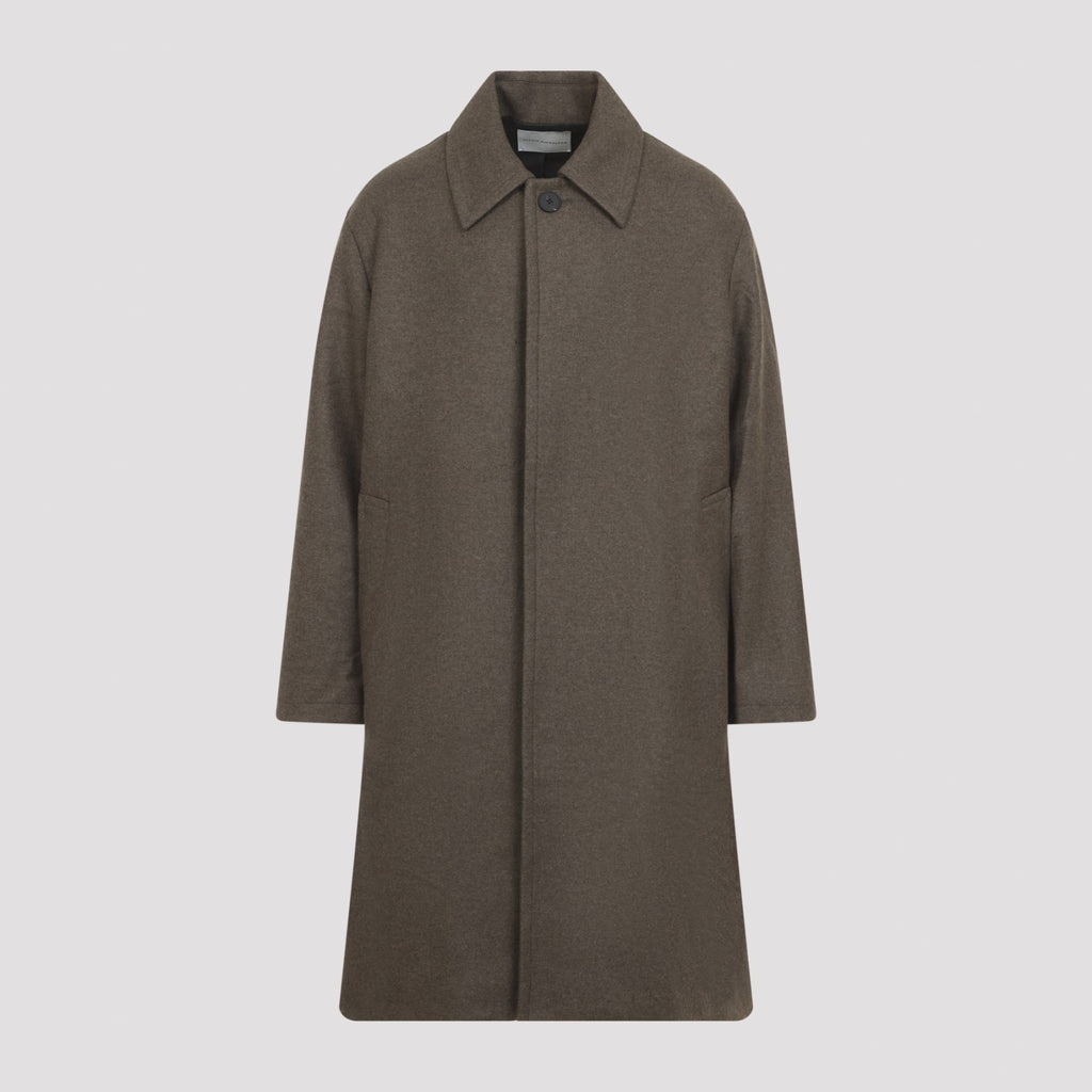 Studio Nicholson Men's Ady Overcoat in Loden Wool - view 1