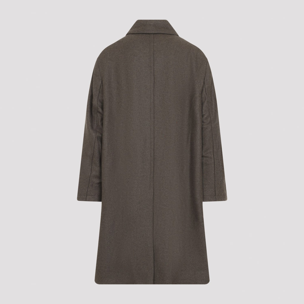 Studio Nicholson Men's Ady Overcoat in Loden Wool - view 4
