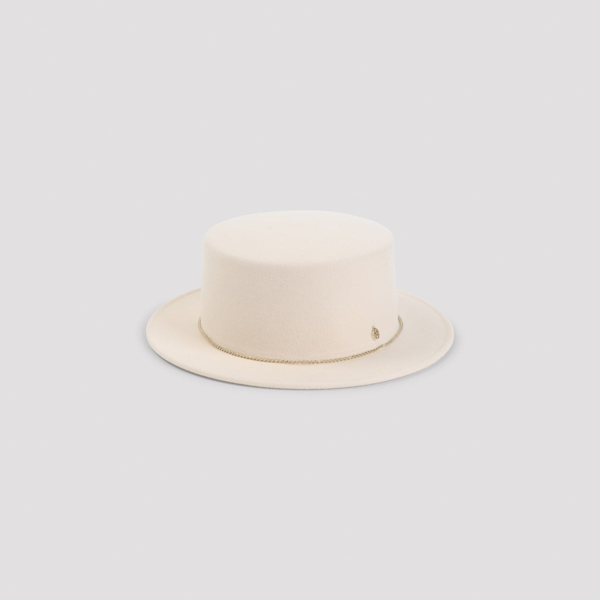 Maison Michel Augusta Wool Felt Hat in Beige Blush