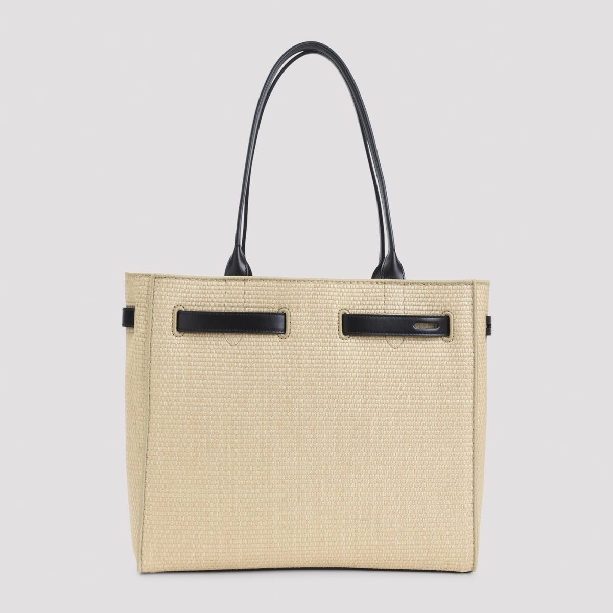 Tom Ford Women's Raffia Smooth Calf Tote in Natural Black - view 4