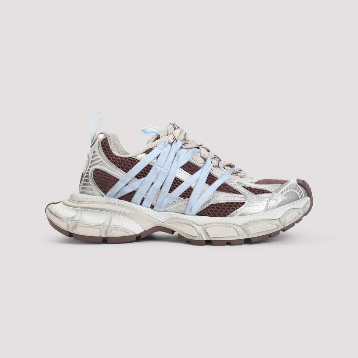 Balenciaga Women's 3Xl Interlace in Brown Beige Blue - view 3