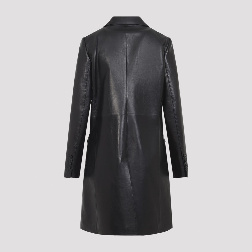 Tom Ford Women's Silky Guanteria Leather Jacket in Black - view 4