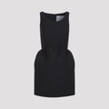 Balenciaga Women's Bell Dress in black wool blend - front view
