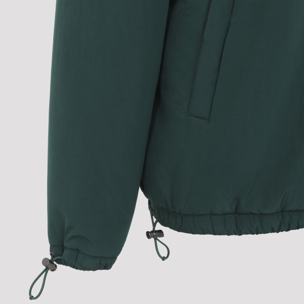 Miu Miu Women's Blouson Jacket in green technical fabric - back view