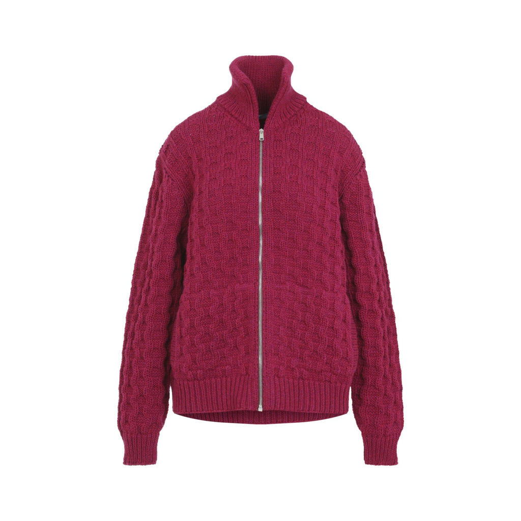 Prada Women's Cardigan in Lampone Wool - view 2