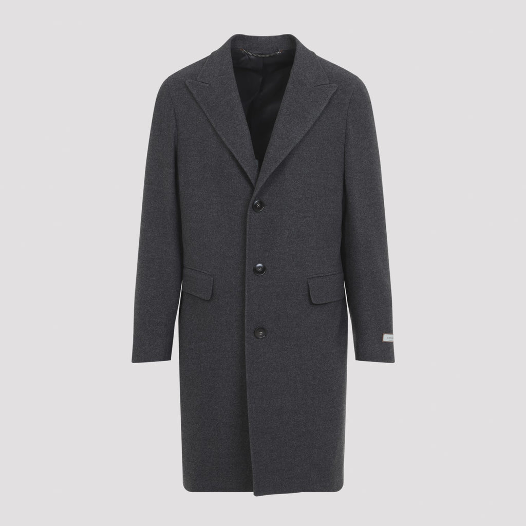 Canali Men's Coat in Grey Wool - view 1
