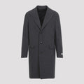 Canali Men's Coat in Grey Wool - view 1