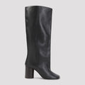 Lemaire Women's Crease Sleeve Boots in Black Black Leather - view 1