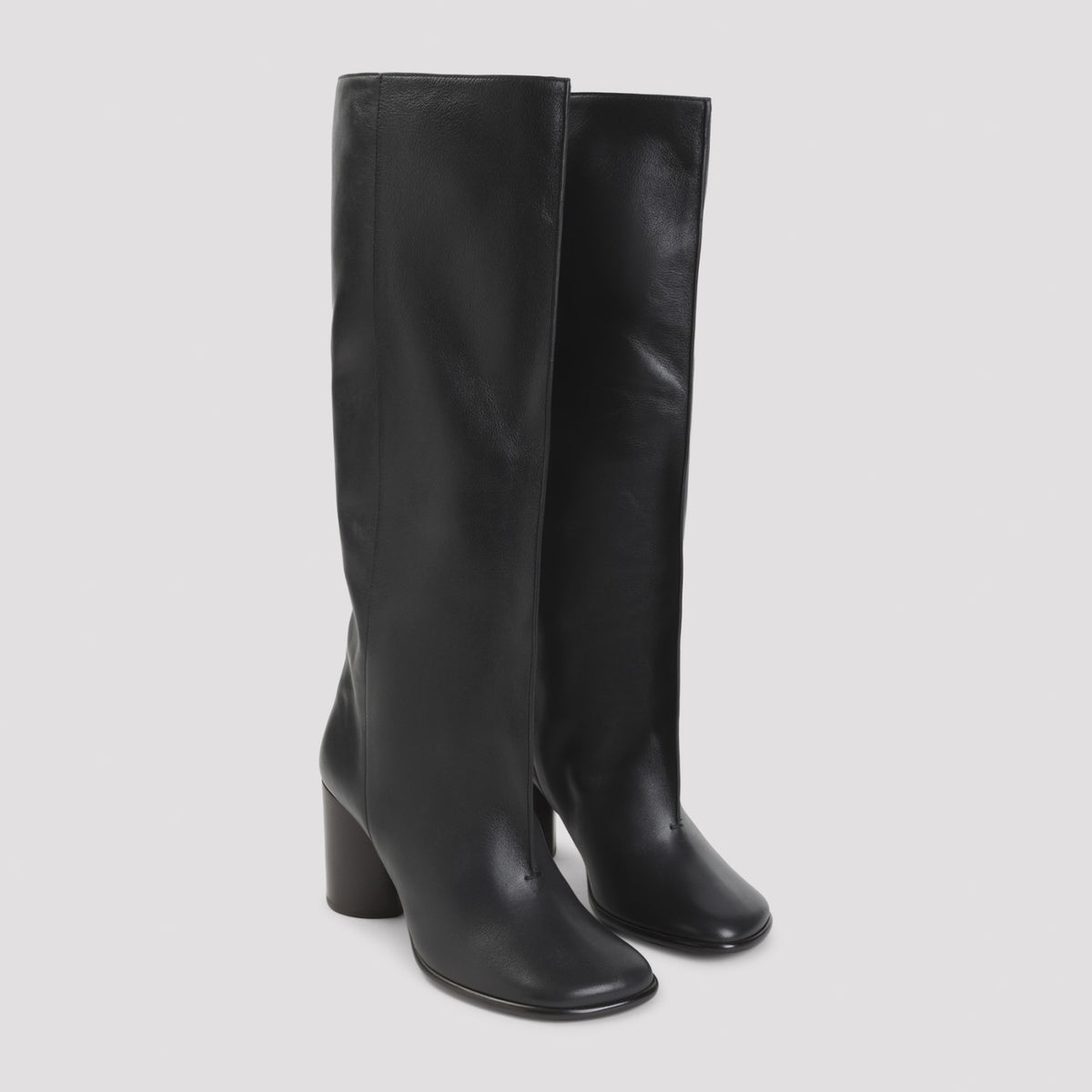 Lemaire Women's Crease Sleeve Boots in Black Black Leather - view 5