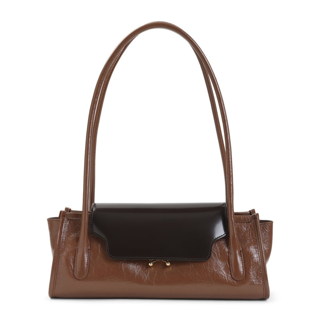 Marni Women's Trunkette Shoulder in Sienna Redwood Leather - view 2