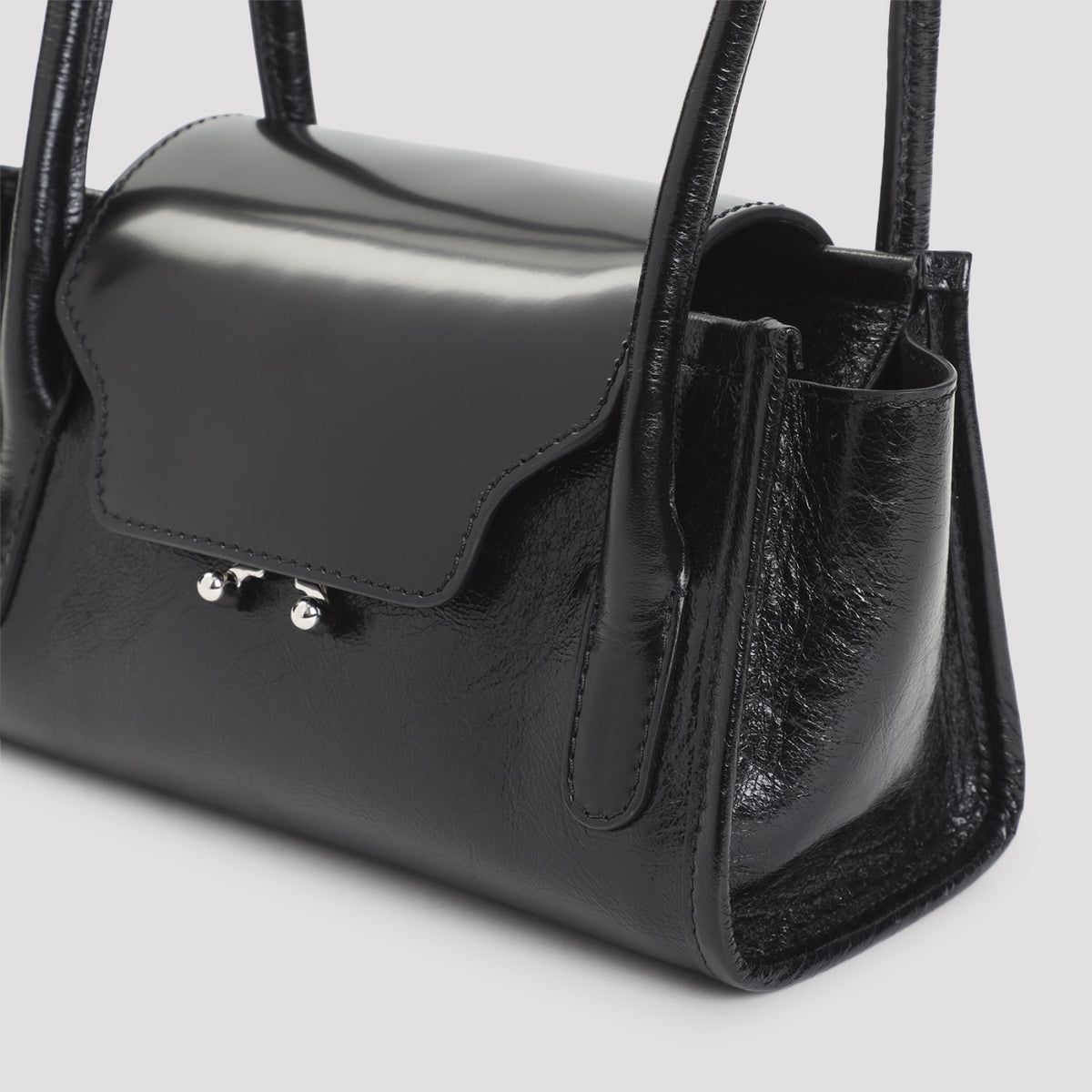 Marni Women's Trunkette Mini in Black Leather - view 5