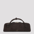 Alaia Women's Teckel Suede Clutch in Brun Fume Leather - view 1