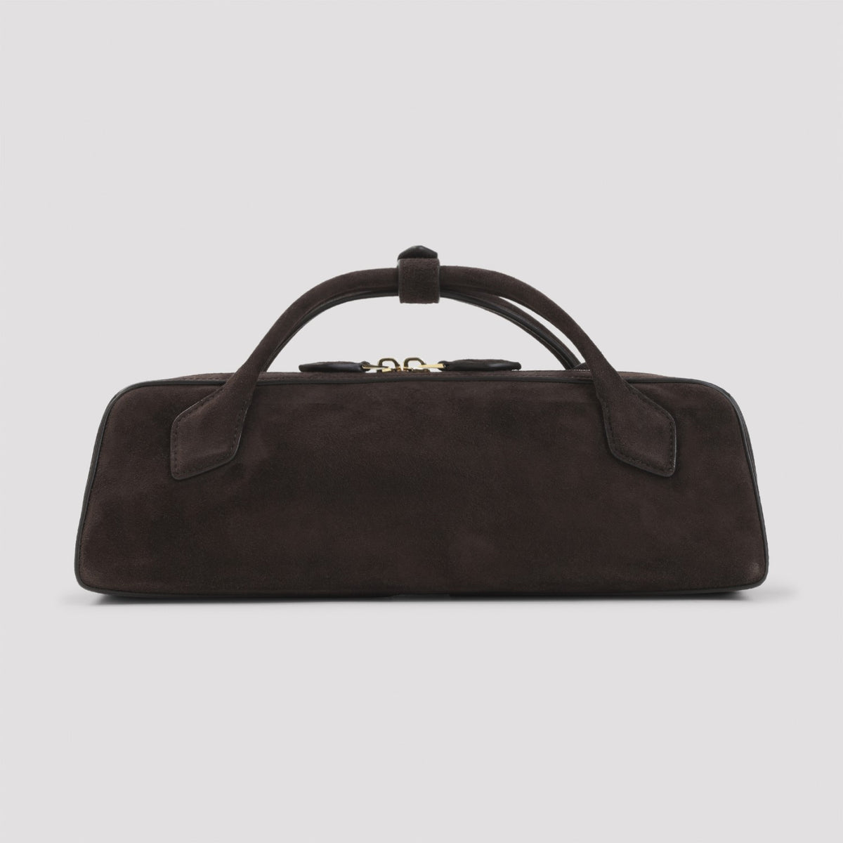 Alaia Women's Teckel Suede Clutch in Brun Fume Leather - view 4