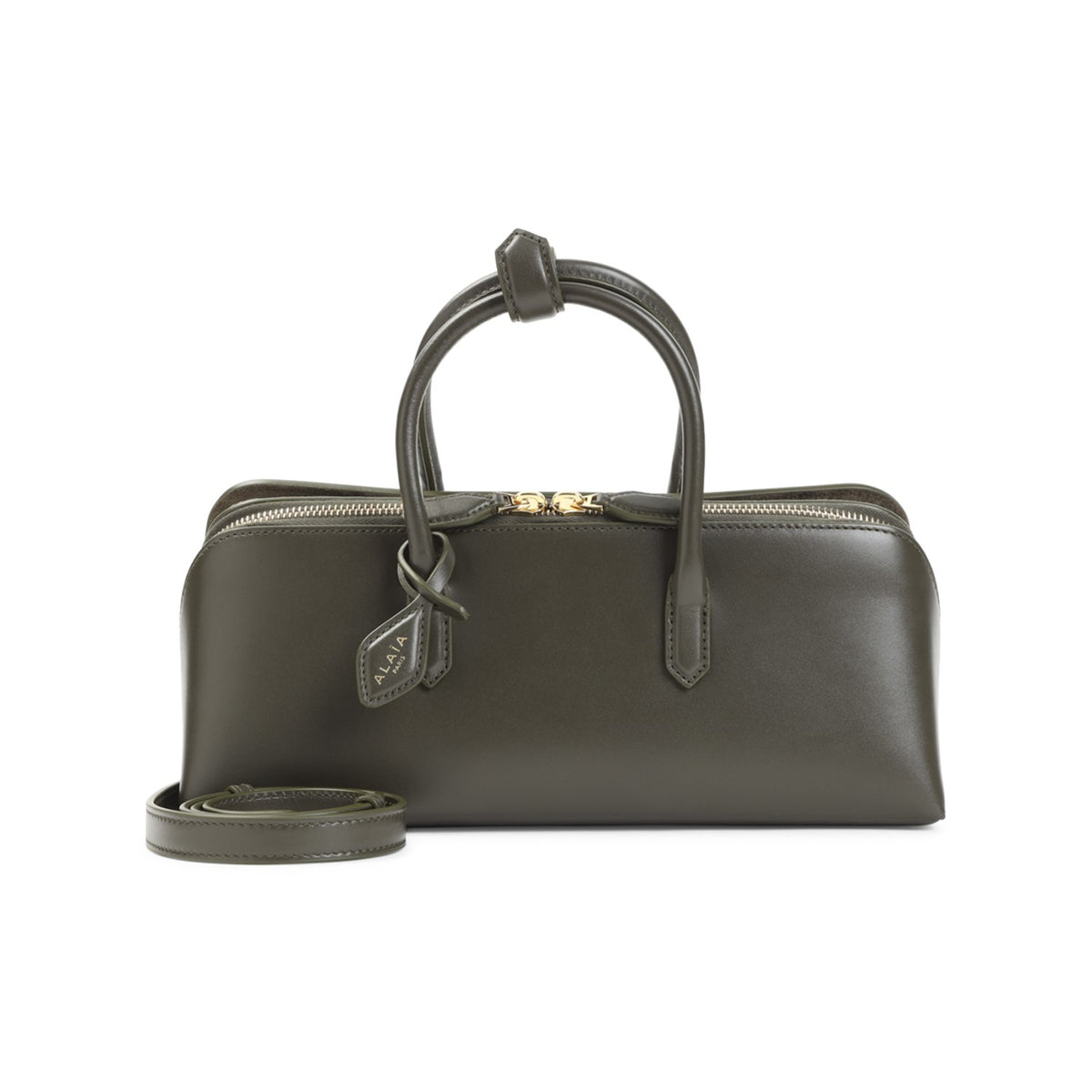 Alaia Women's Delta Small in Vert Camouflage Leather - view 2
