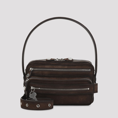 Acne Studios Women's Camero Party Suede Wax in Dark Brown - view 1