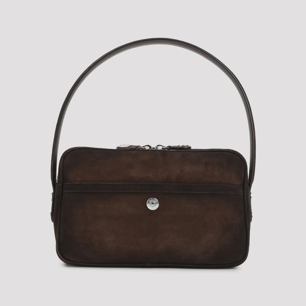 Acne Studios Women's Camero Party Suede Wax in Dark Brown - view 4