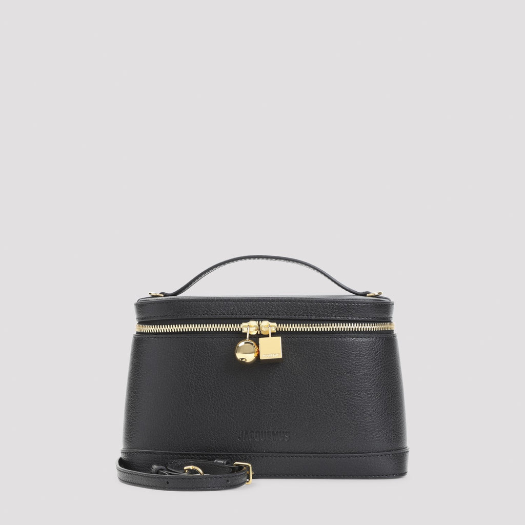 Jacquemus Women's Le Petit Vanity in Black Leather - view 1