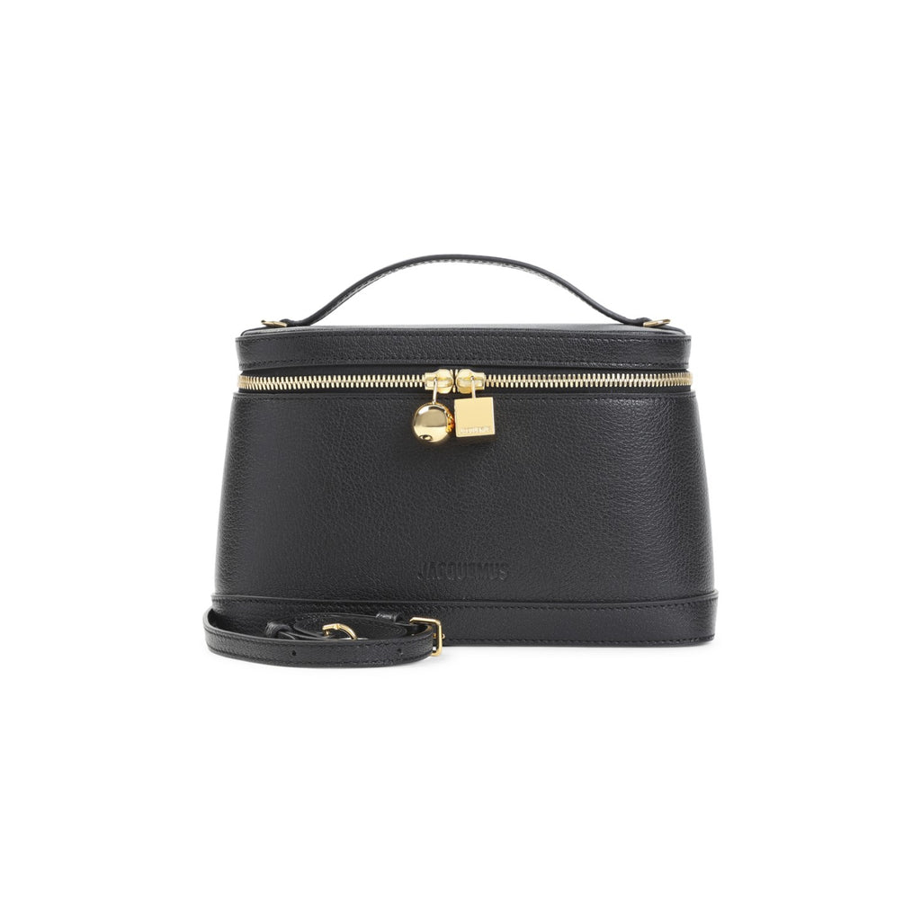 Jacquemus Women's Le Petit Vanity in Black Leather - view 2