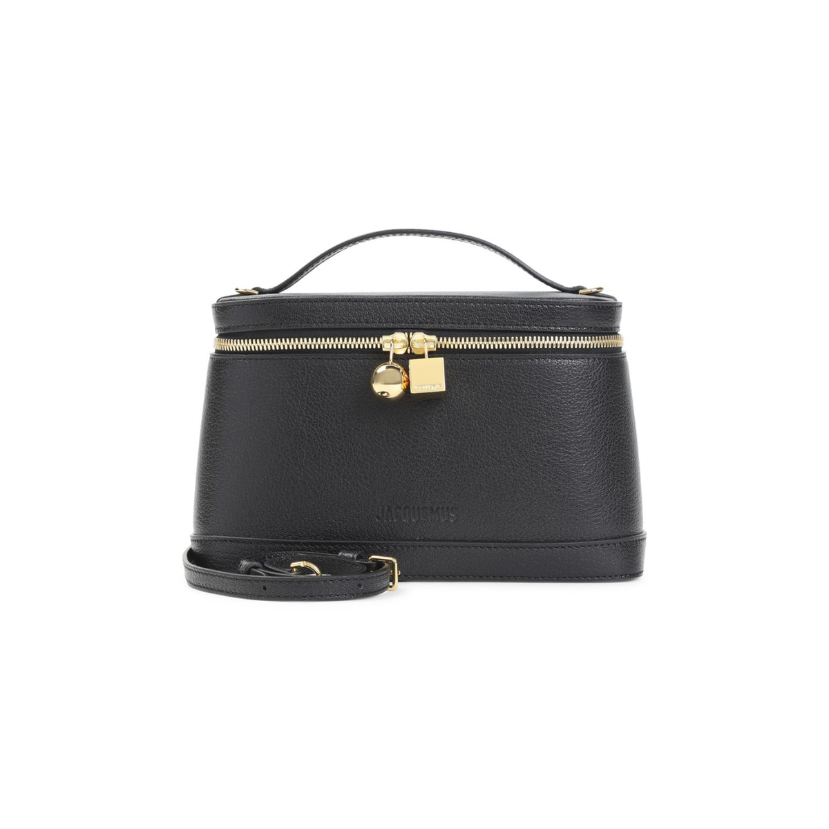 Jacquemus Women's Le Petit Vanity in Black Leather - view 2