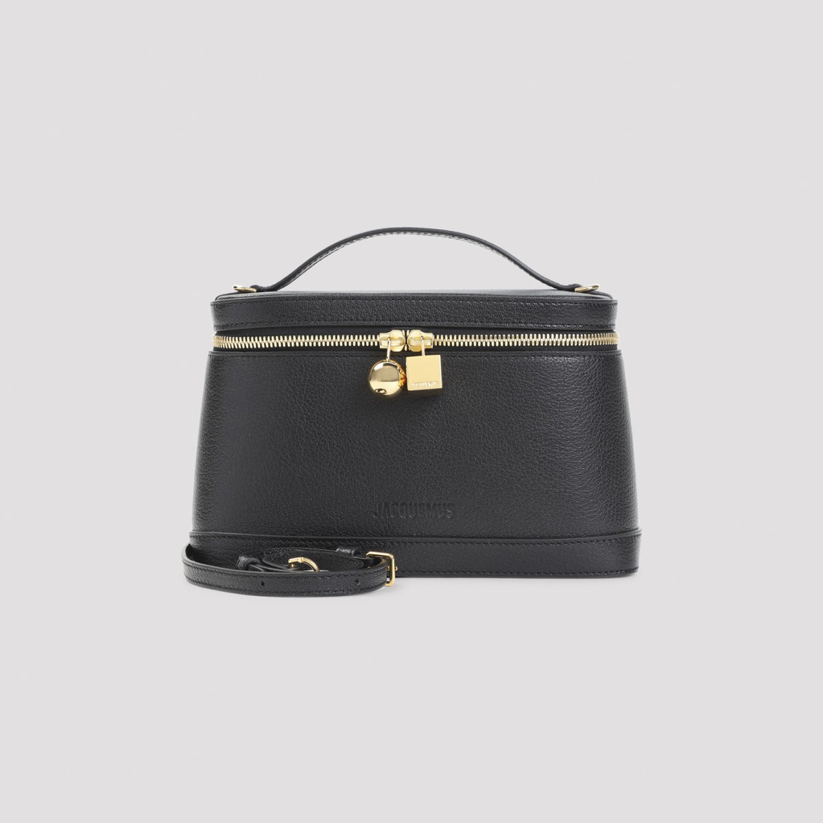 Jacquemus Women's Le Petit Vanity in Black Leather - view 3