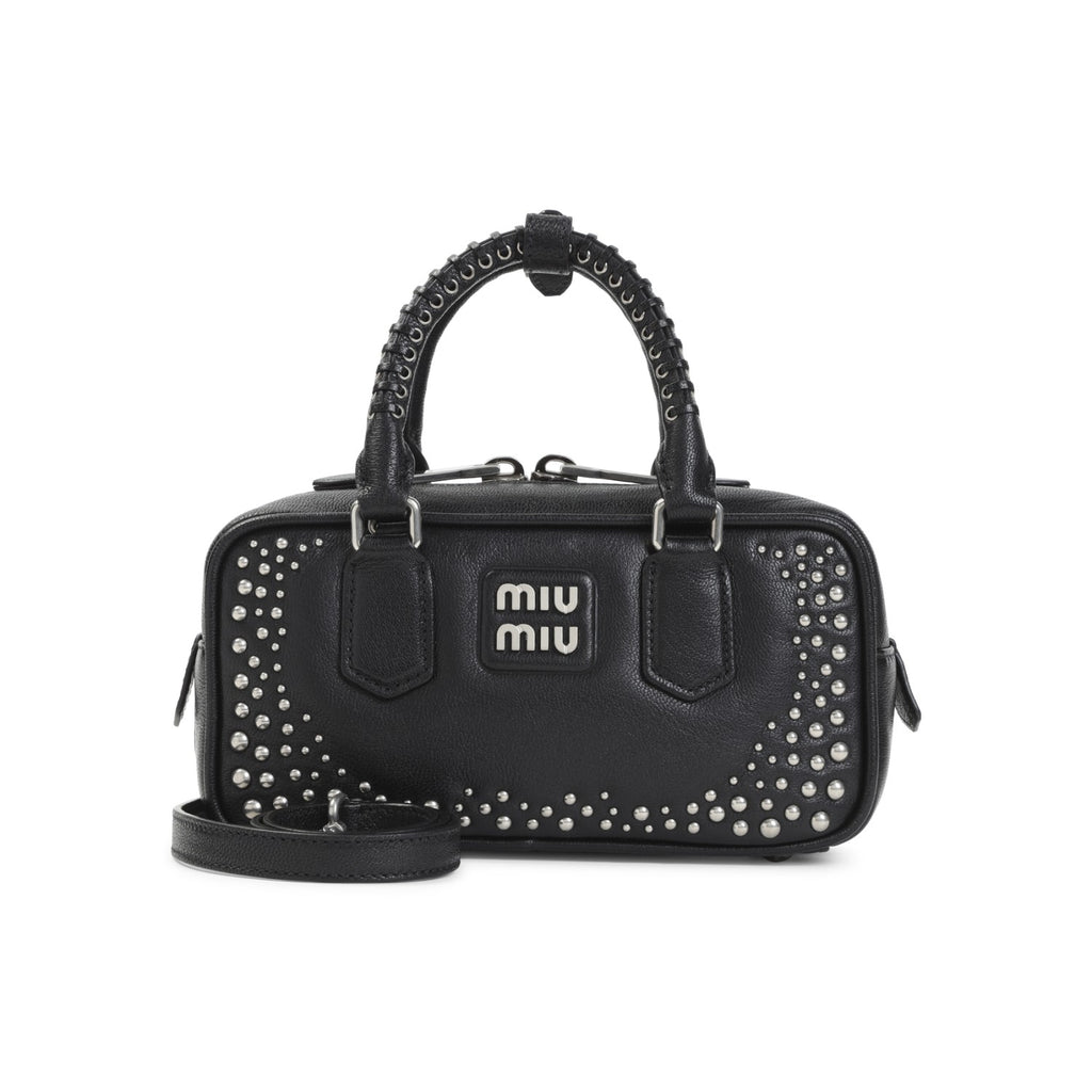 Miu Miu Women's Nero Bag in Black Leather - view 2
