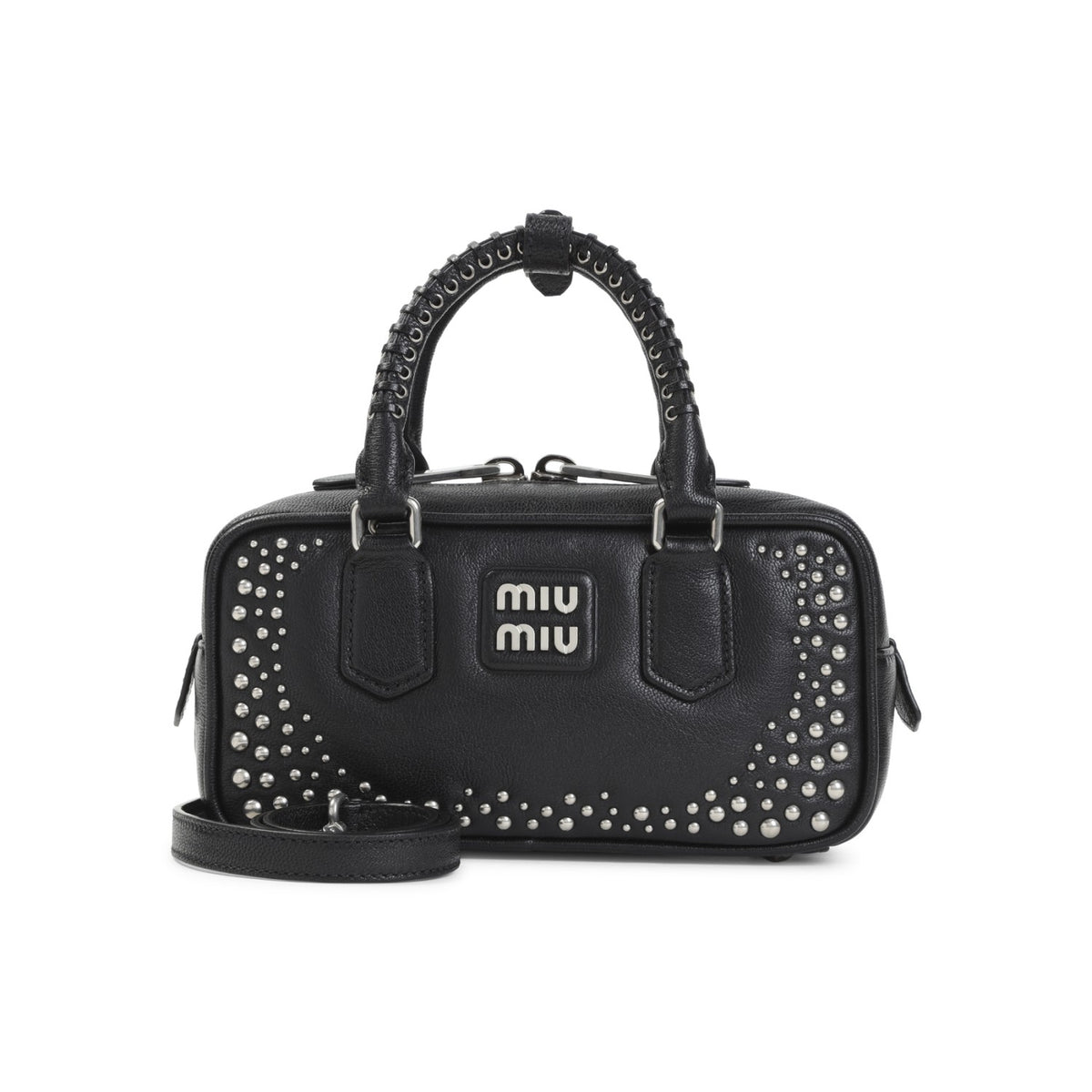 Miu Miu Women's Nero Bag in Black Leather - view 2