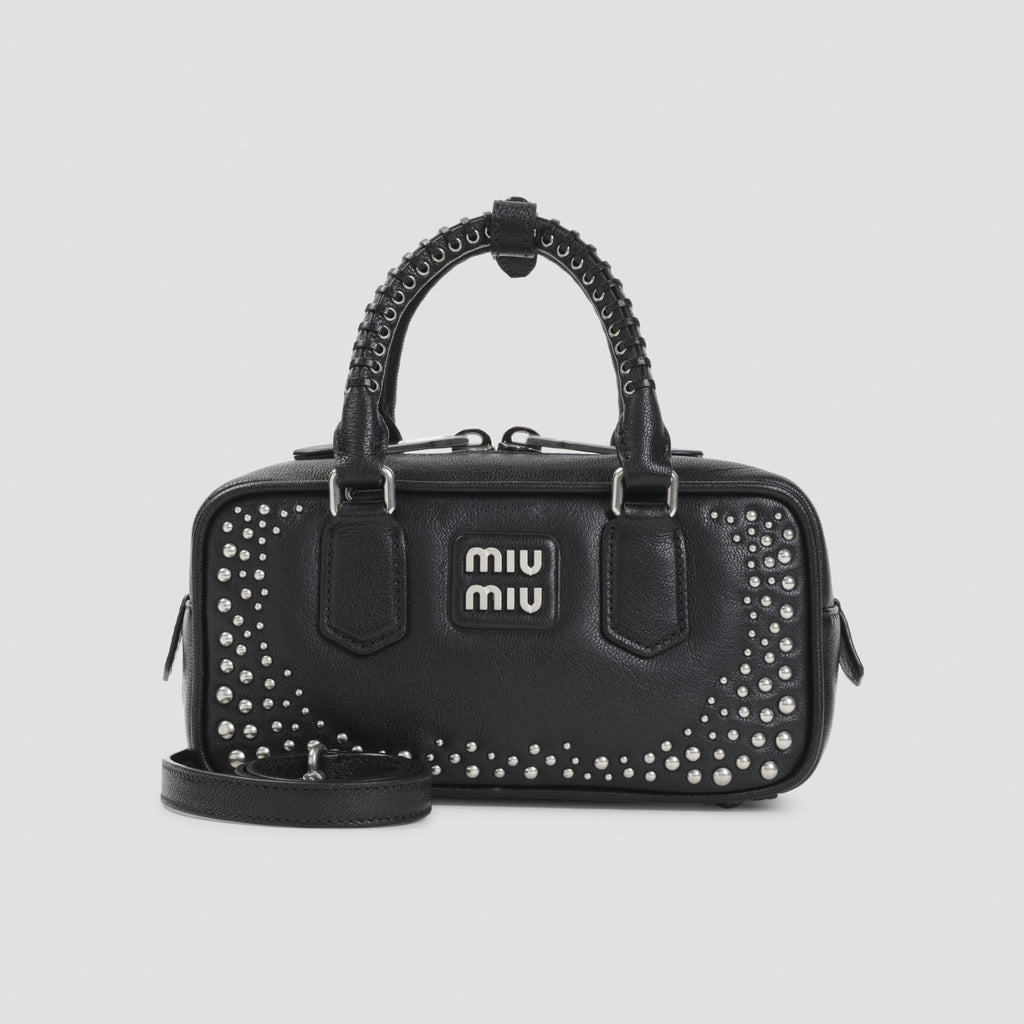 Miu Miu Women's Nero Bag in Black Leather - view 3