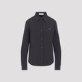 Miu Miu Women's Nero Camicie in Black Cotton - view 1