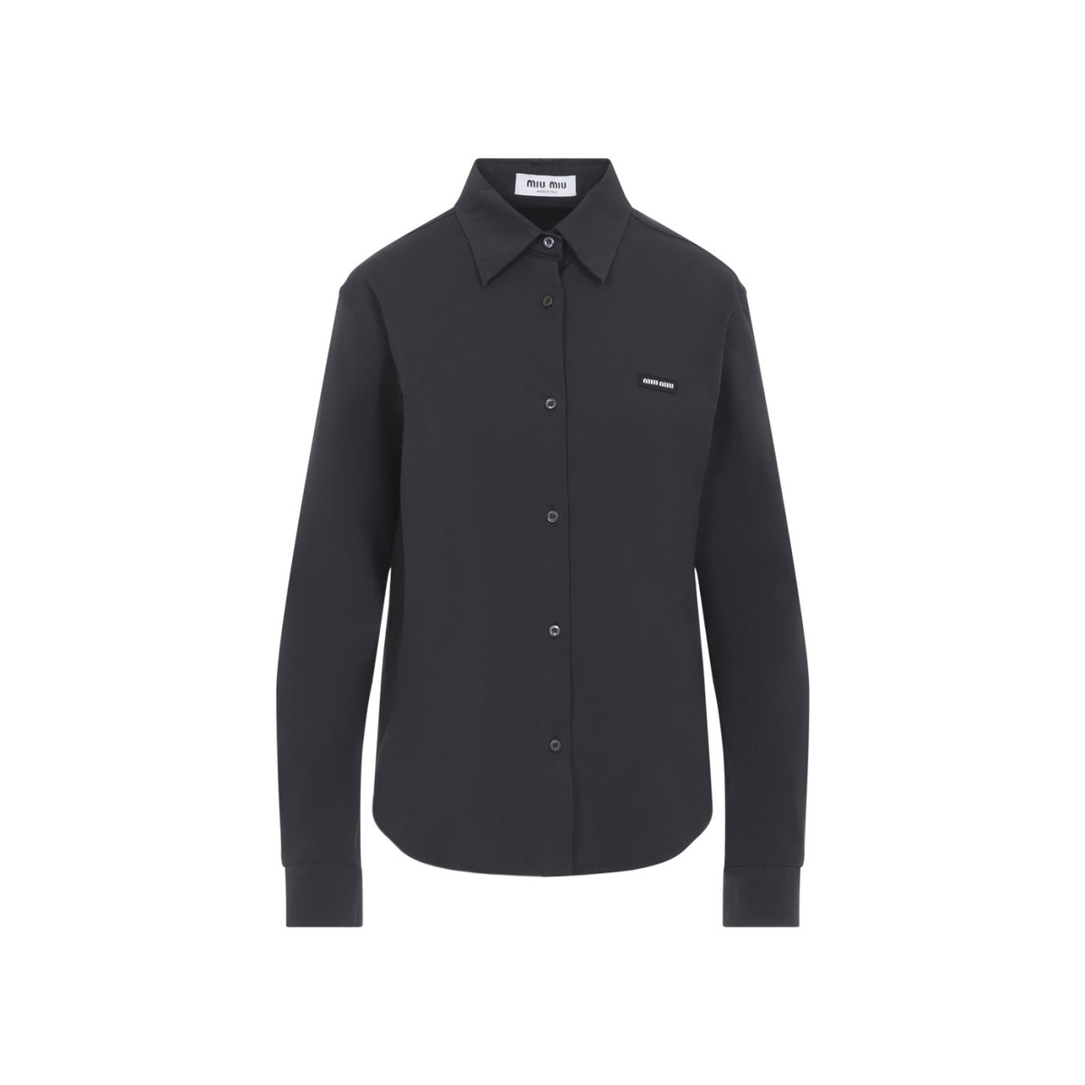 Miu Miu Women's Nero Camicie in Black Cotton - view 2