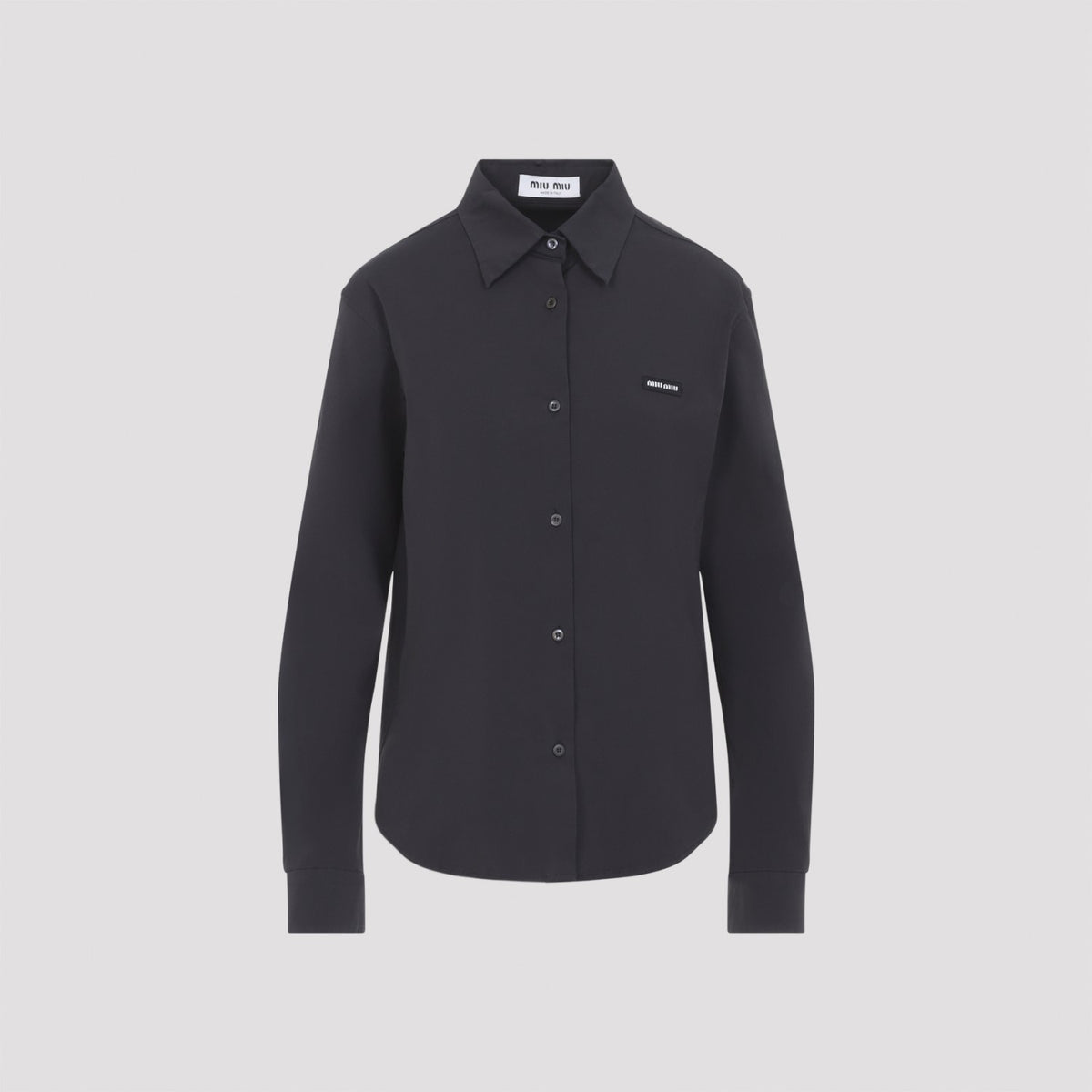 Miu Miu Women's Nero Camicie in Black Cotton - view 3