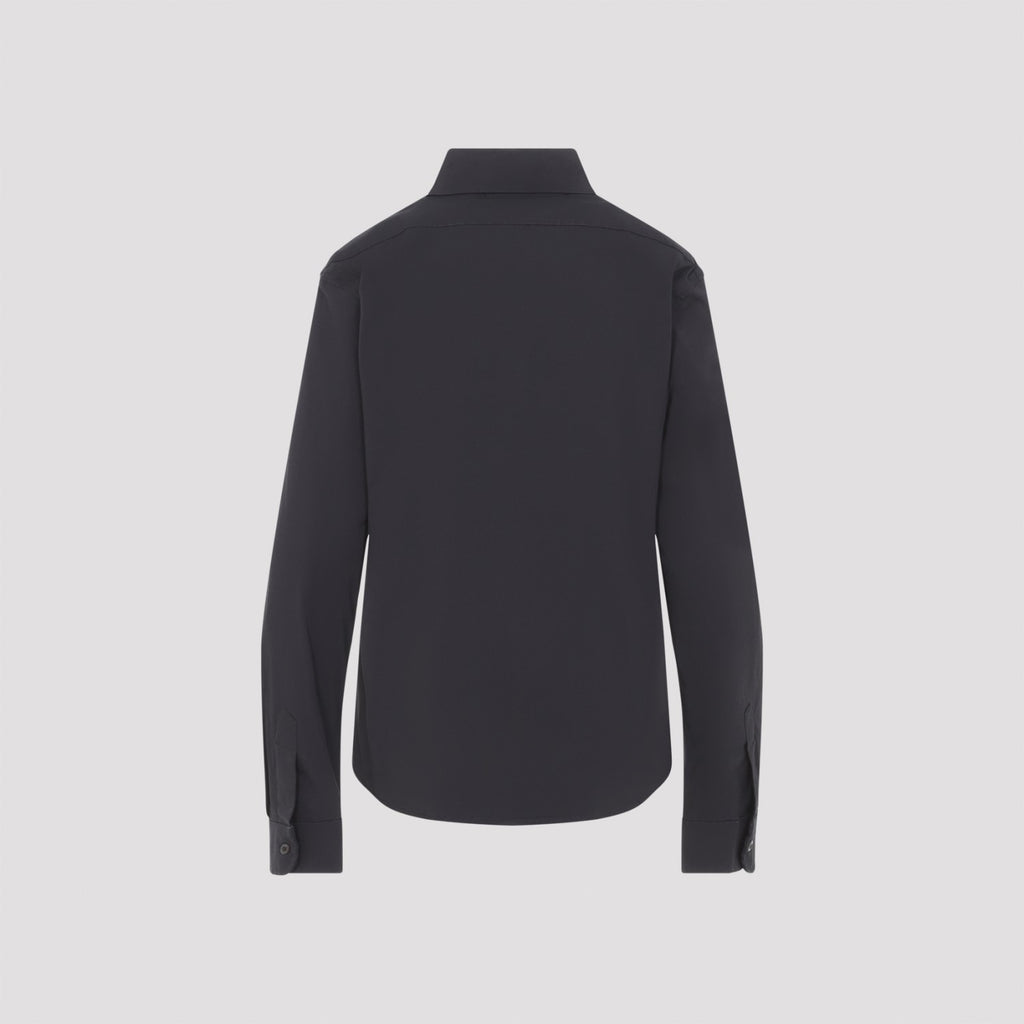Miu Miu Women's Nero Camicie in Black Cotton - view 4