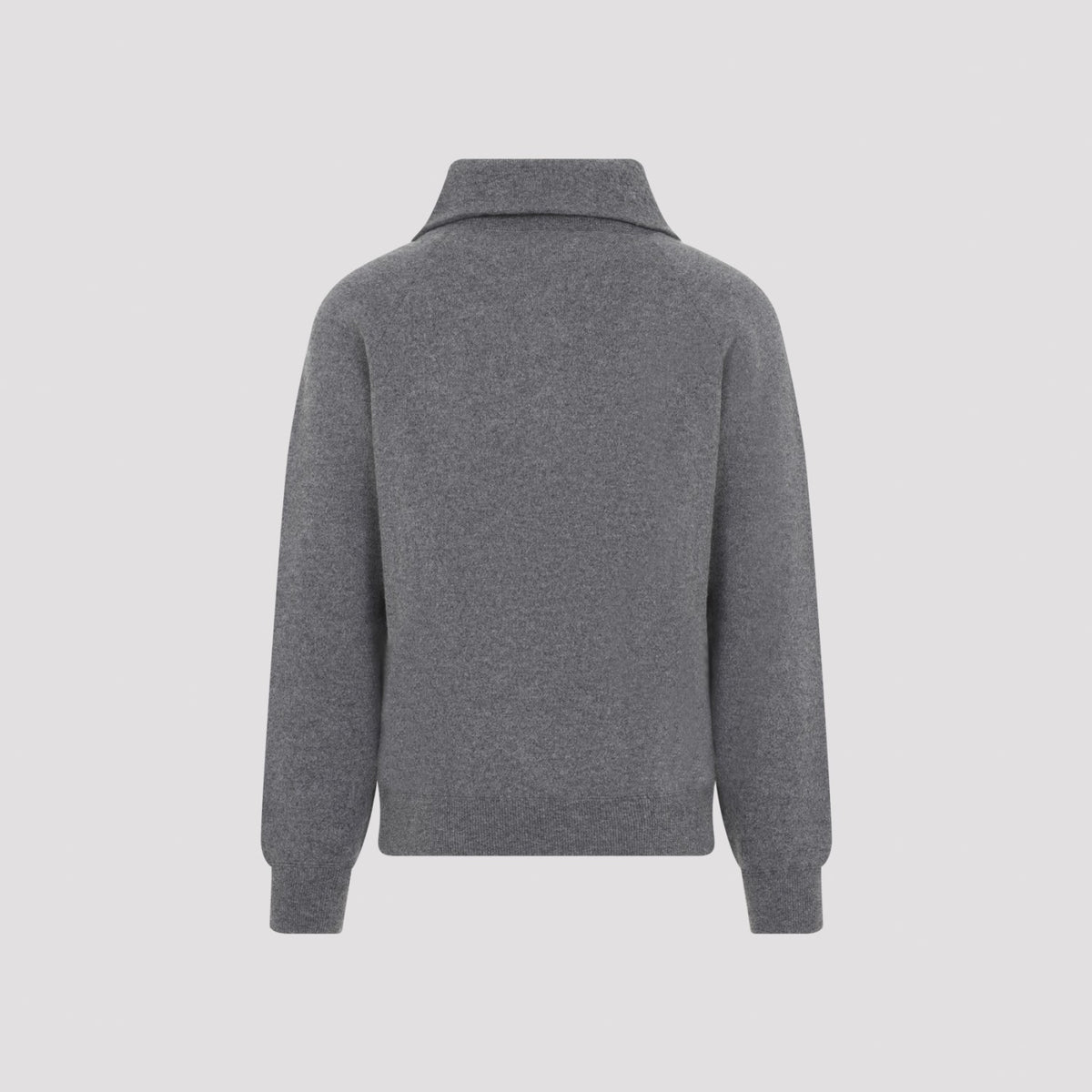 Prada Men's Knit Polo in Ardesia Cashmere - view 4
