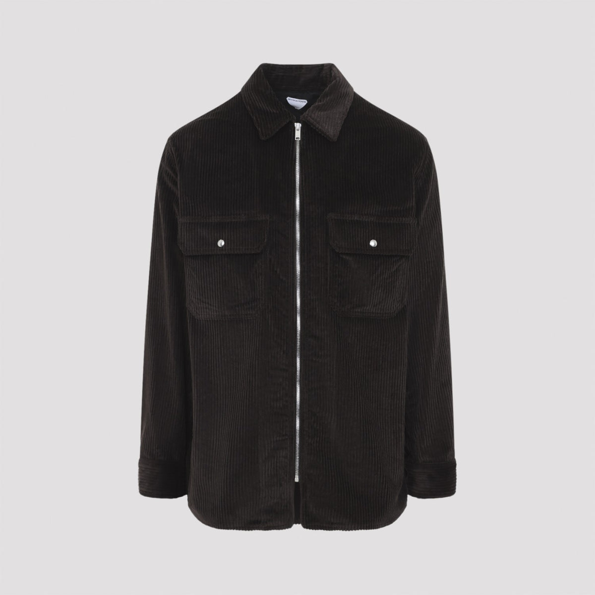 Bottega Veneta Men's Corduroy Overshirt in Carrubo Cotton - view 3