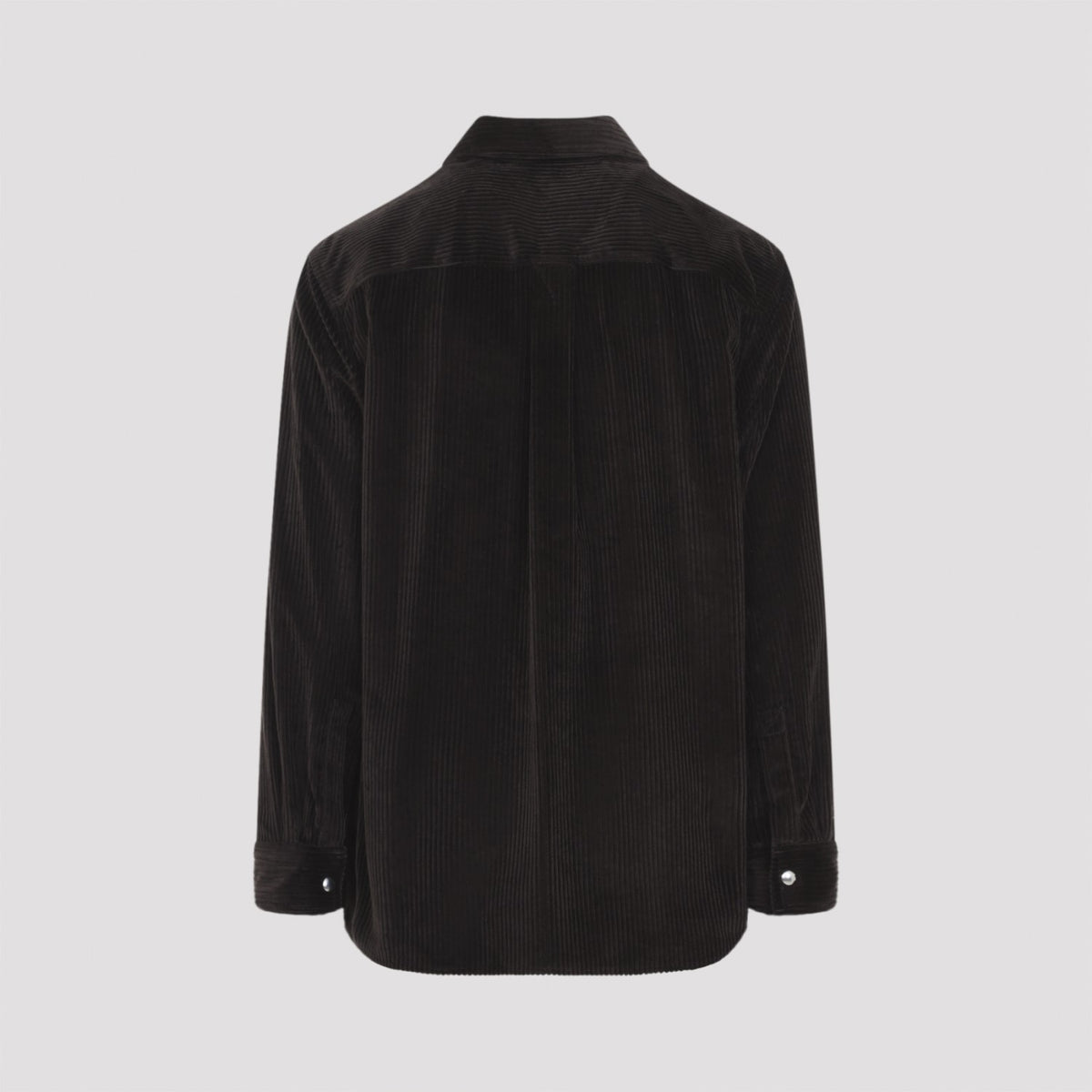Bottega Veneta Men's Corduroy Overshirt in Carrubo Cotton - view 4